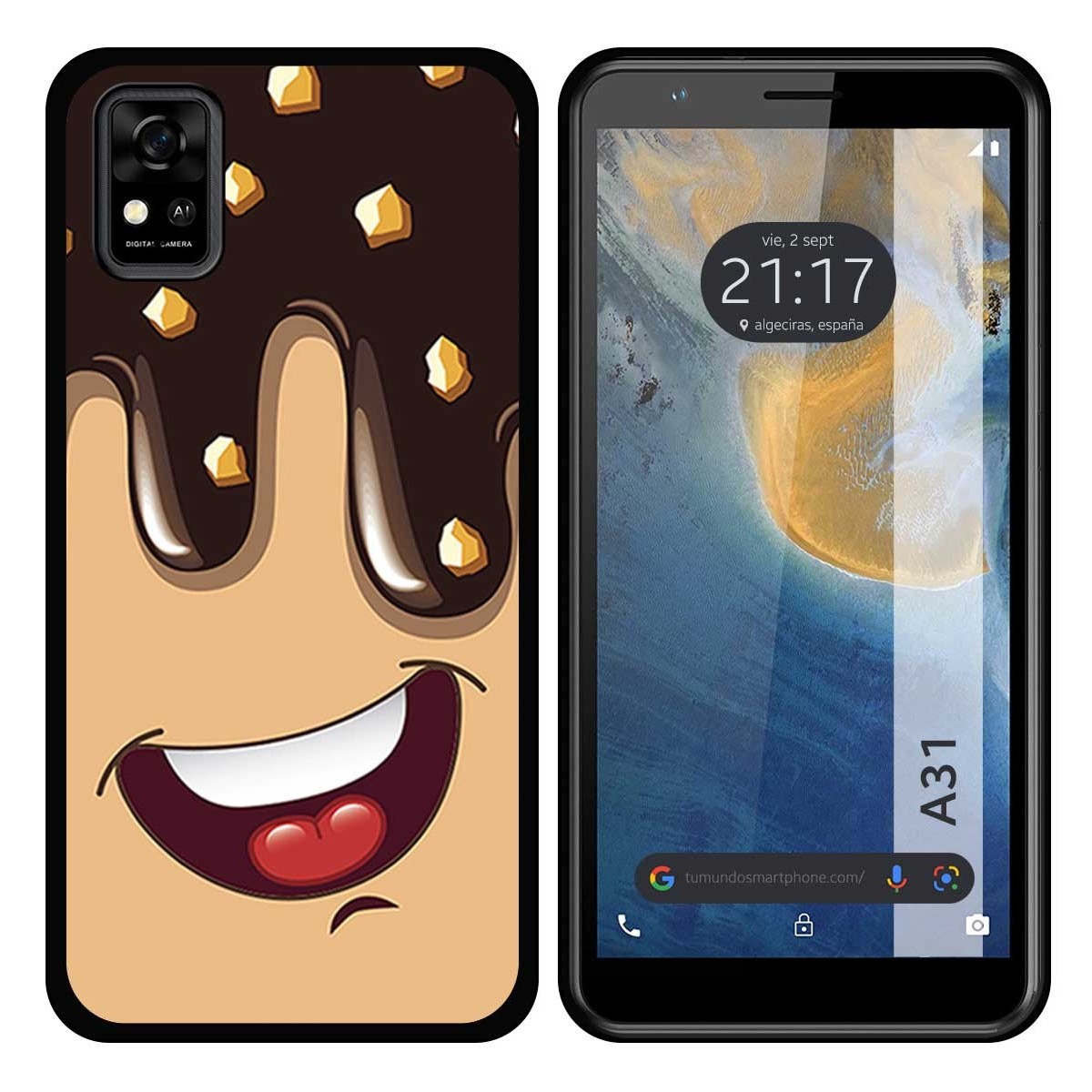 Funda Silicona para ZTE Blade A31 diseño Helado Chocolate Dibujos