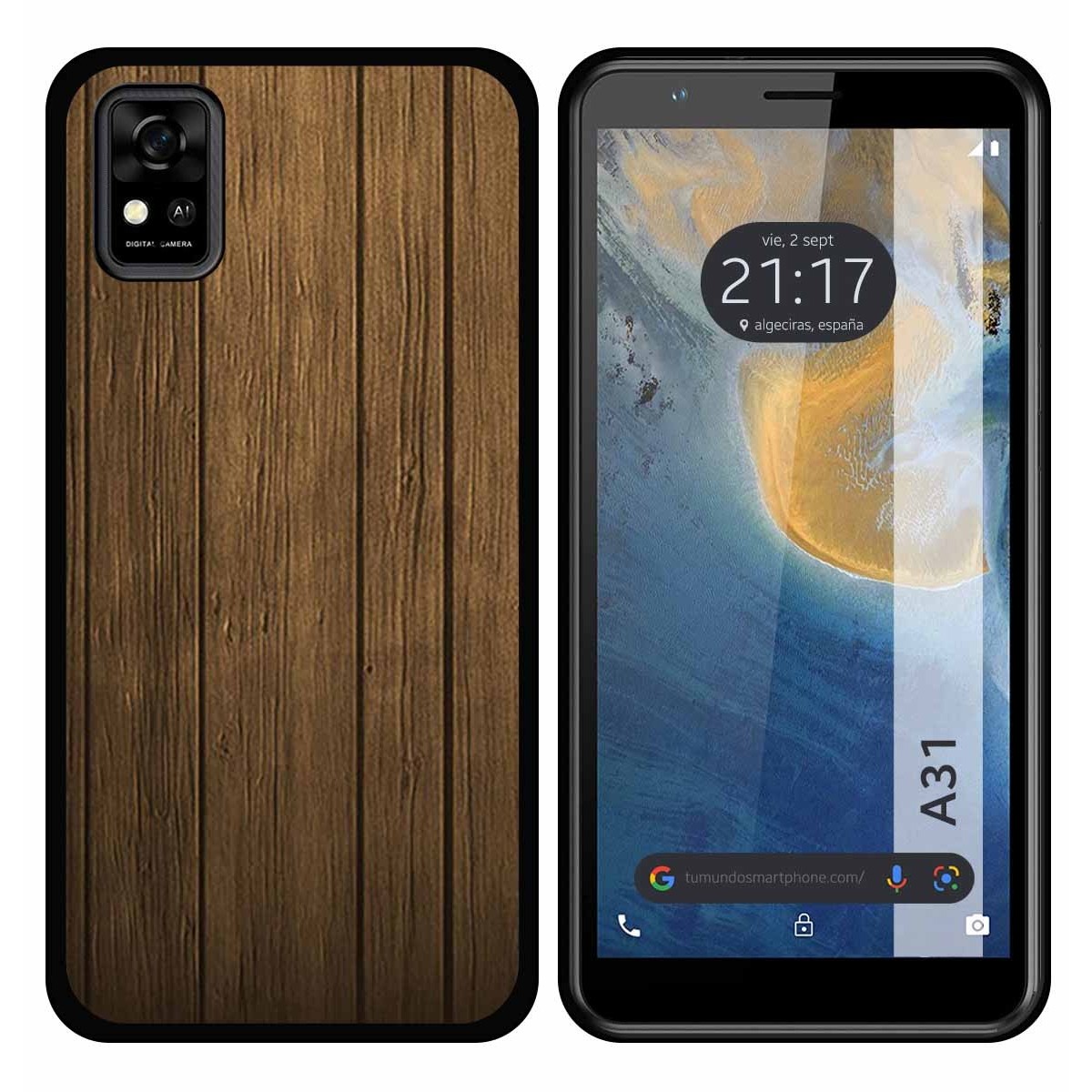 Funda Silicona para ZTE Blade A31 diseño Madera Dibujos