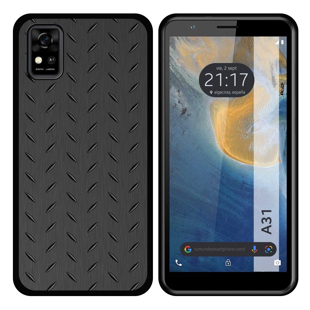 Funda Silicona para ZTE Blade A31 diseño Metal Dibujos