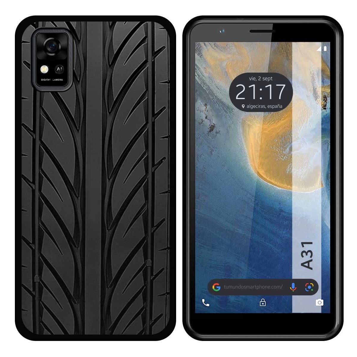 Funda Silicona para ZTE Blade A31 diseño Neumatico Dibujos