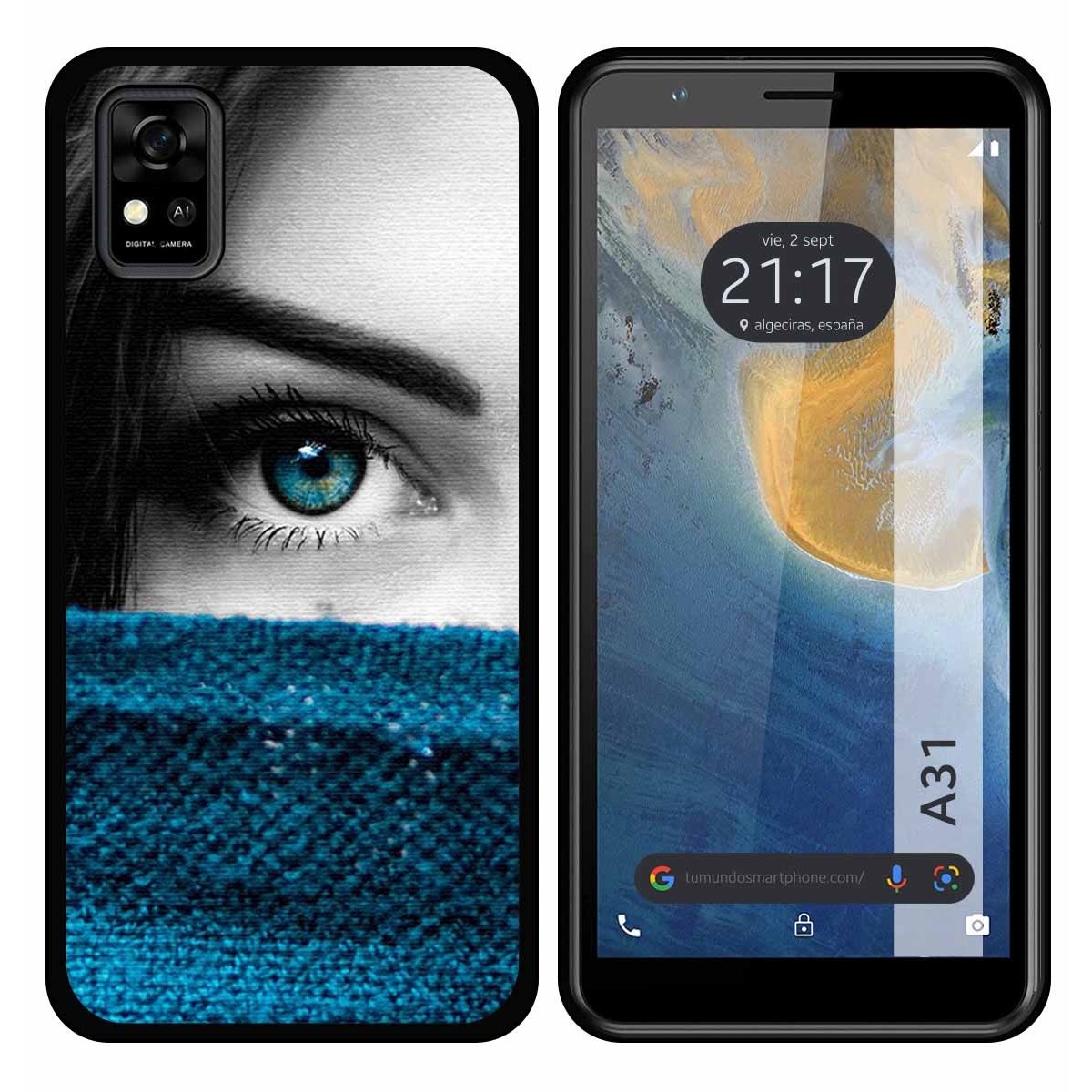 Funda Silicona para ZTE Blade A31 diseño Ojo Dibujos