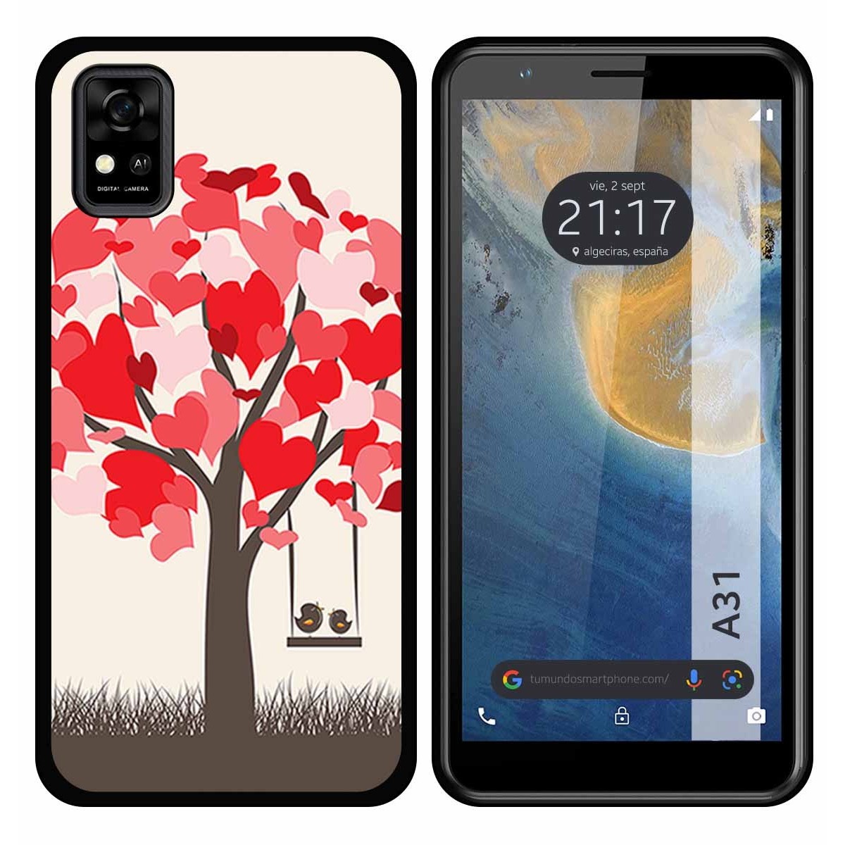 Funda Silicona para ZTE Blade A31 diseño Pajaritos Dibujos