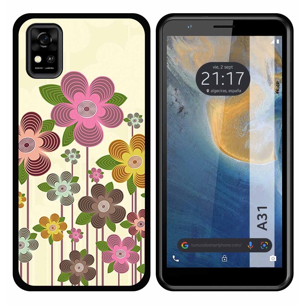 Funda Silicona para ZTE Blade A31 diseño Primavera En Flor Dibujos