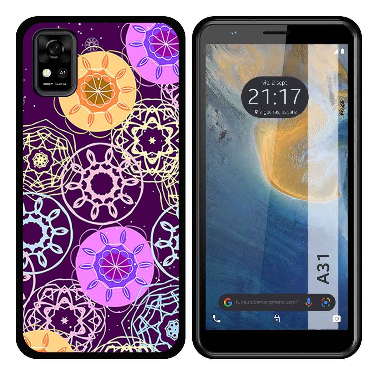Funda Silicona para ZTE Blade A31 diseño Radial Dibujos