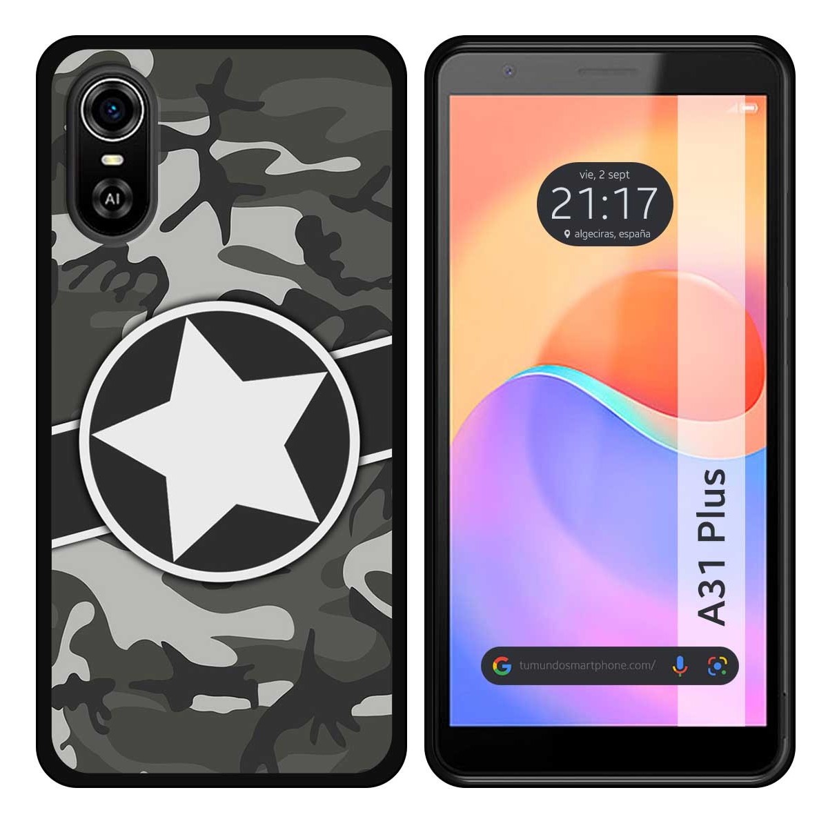 Funda Silicona para ZTE Blade A31 Plus diseño Camuflaje 02 Dibujos