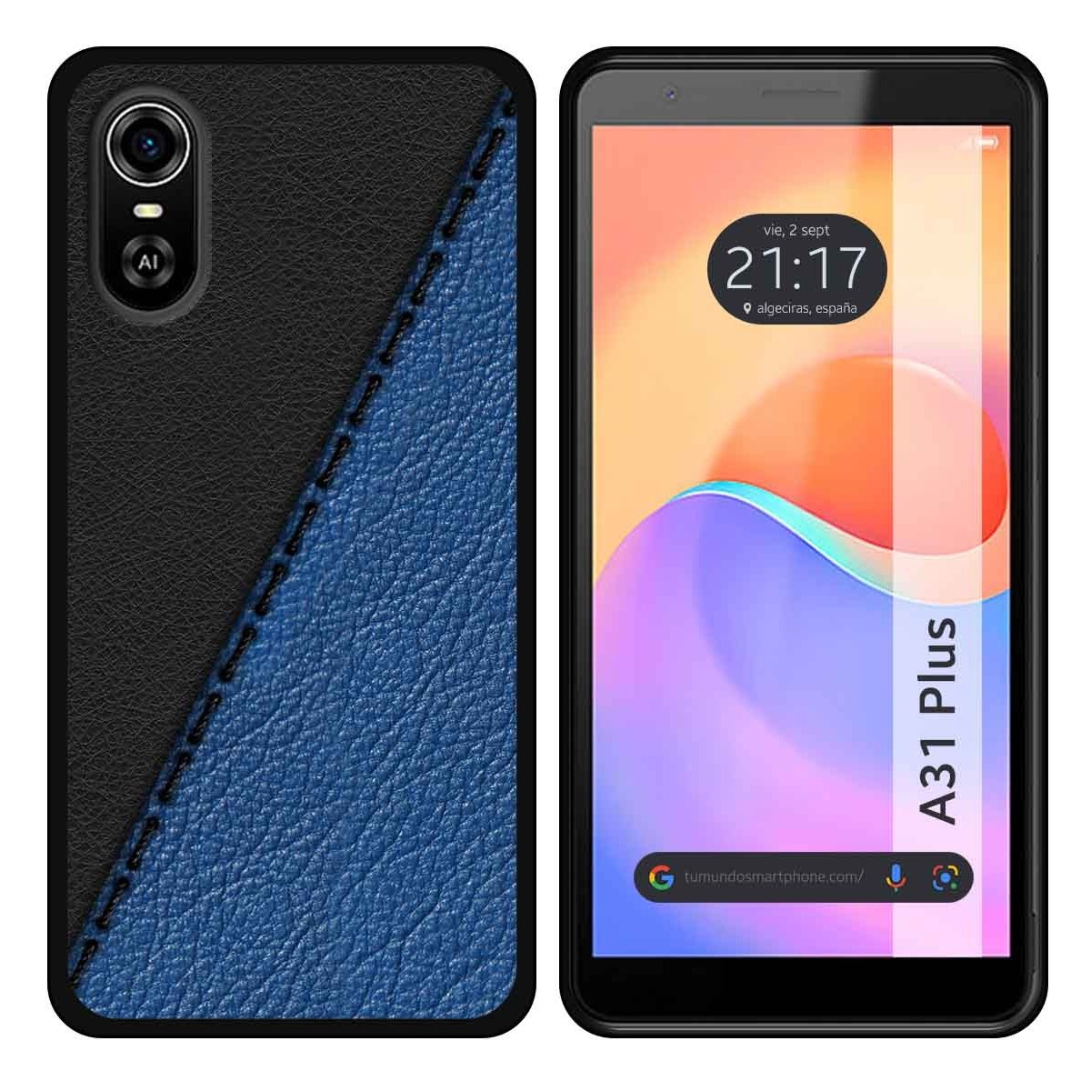 Funda Silicona para ZTE Blade A31 Plus diseño Cuero 02 Dibujos