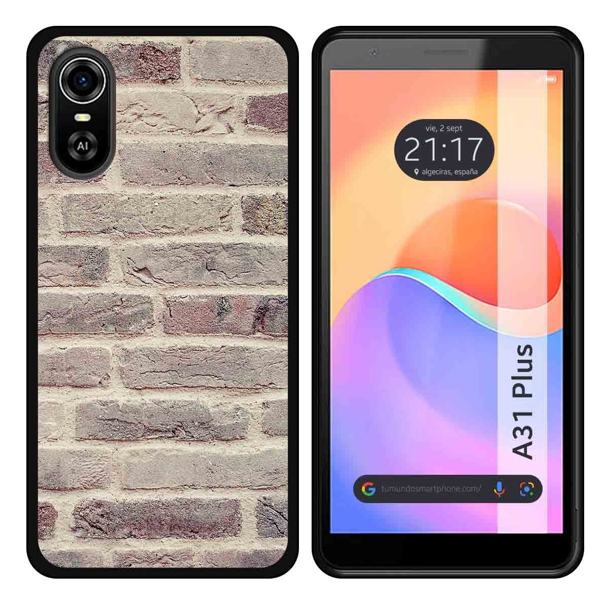 Funda Silicona para ZTE Blade A31 Plus diseño Ladrillo 01 Dibujos