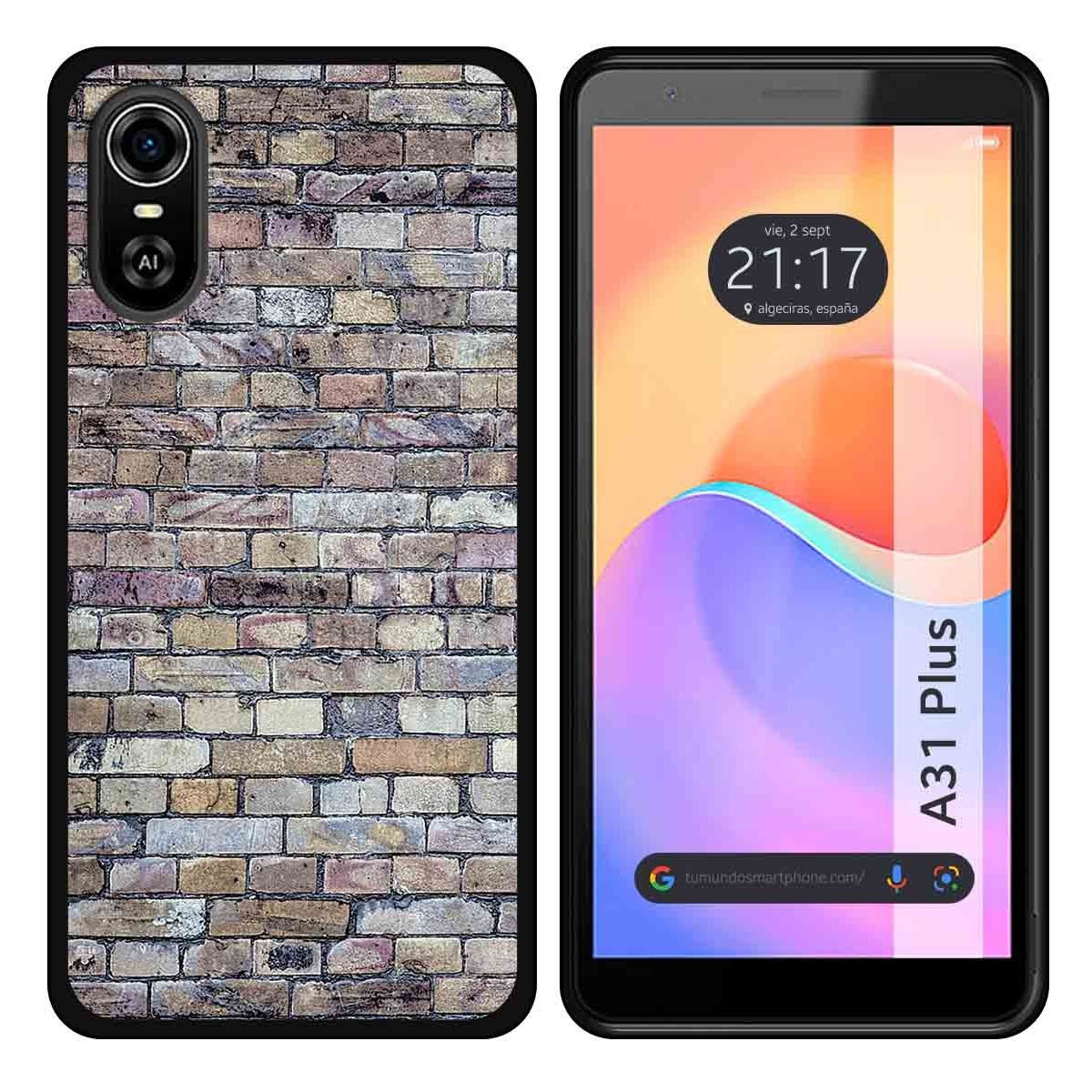 Funda Silicona para ZTE Blade A31 Plus diseño Ladrillo 02 Dibujos