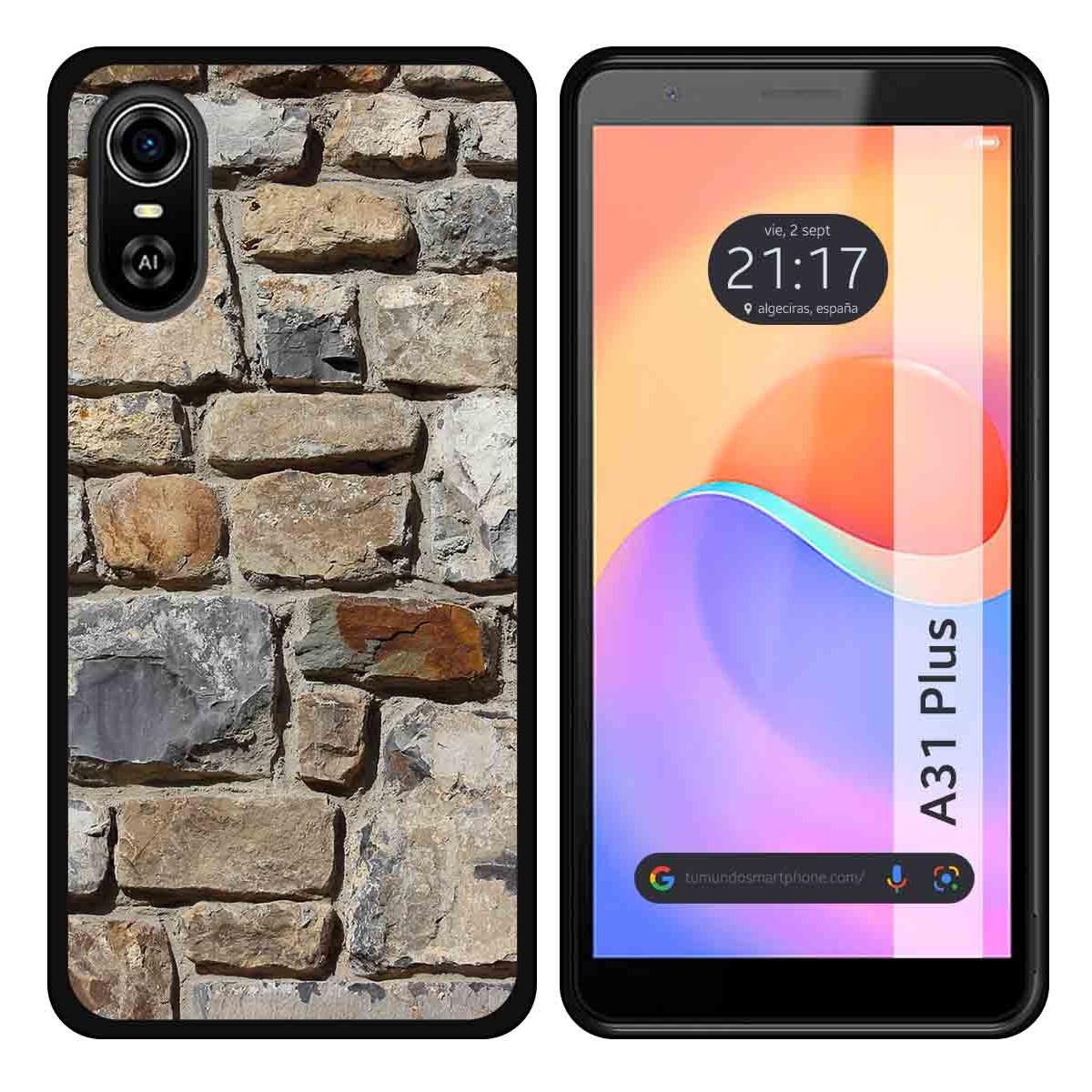 Funda Silicona para ZTE Blade A31 Plus diseño Ladrillo 03 Dibujos