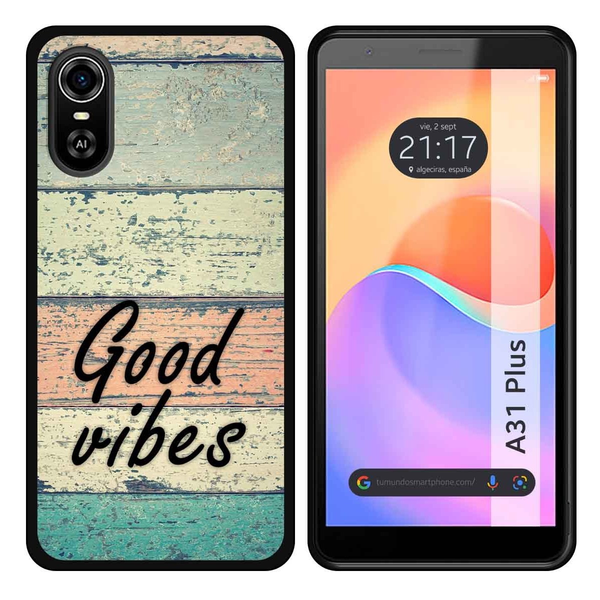 Funda Silicona para ZTE Blade A31 Plus diseño Madera 01 Dibujos