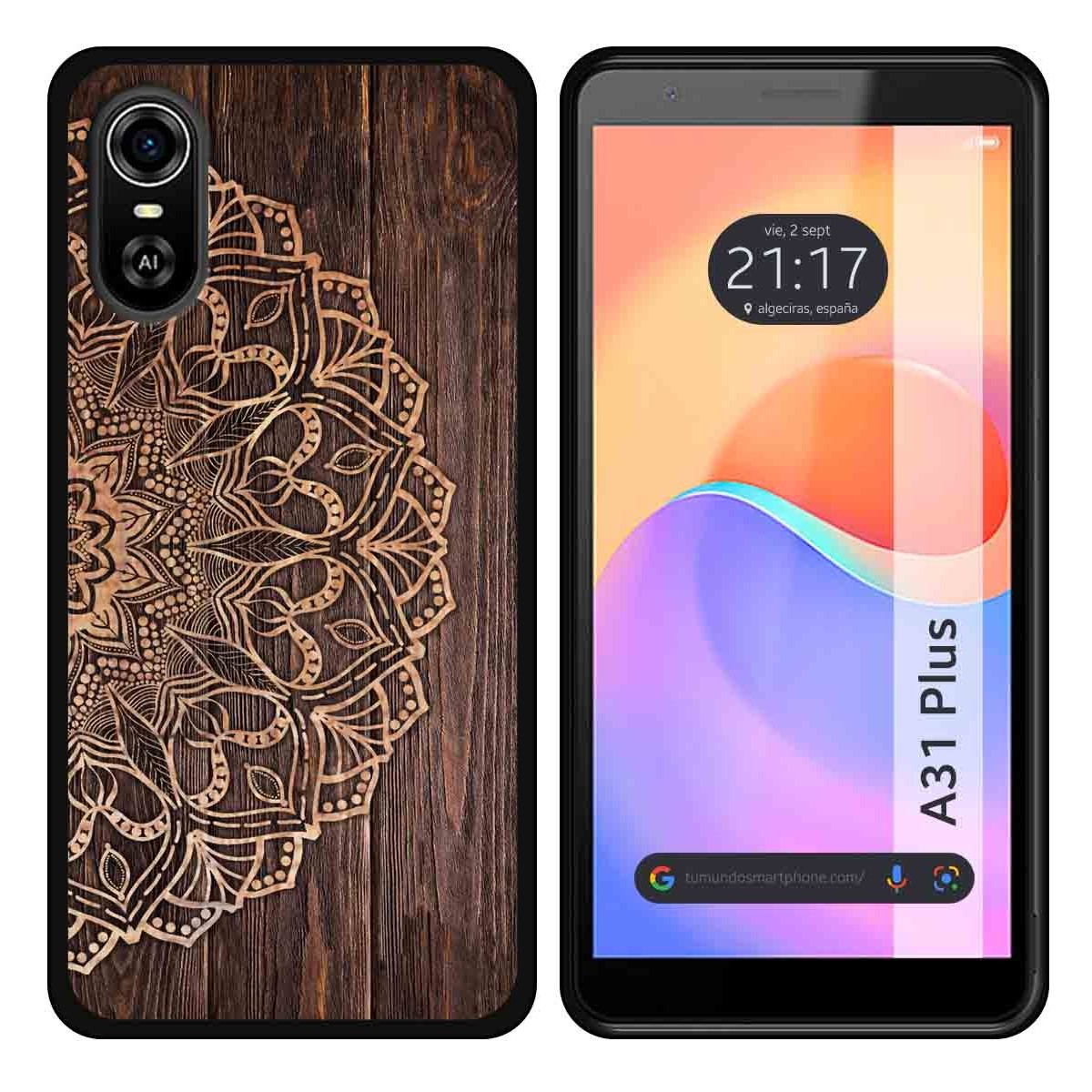 Funda Silicona para ZTE Blade A31 Plus diseño Madera 06 Dibujos