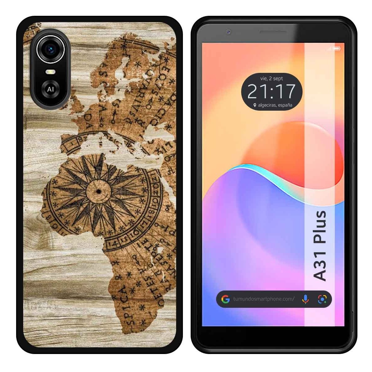 Funda Silicona para ZTE Blade A31 Plus diseño Madera 07 Dibujos