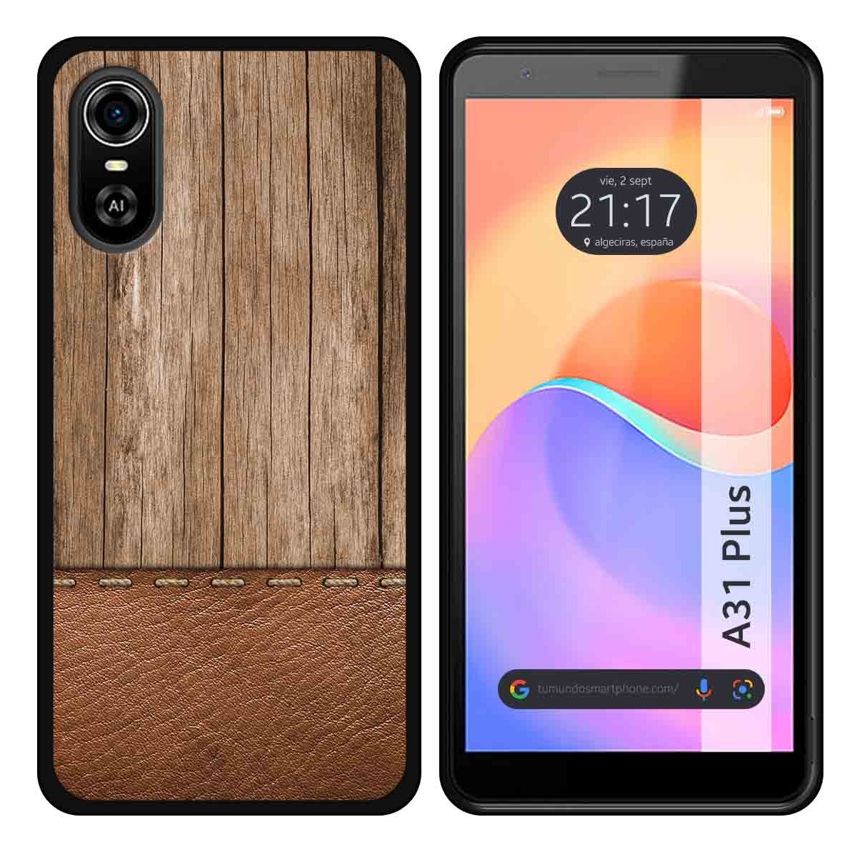Funda Silicona para ZTE Blade A31 Plus diseño Madera 09 Dibujos