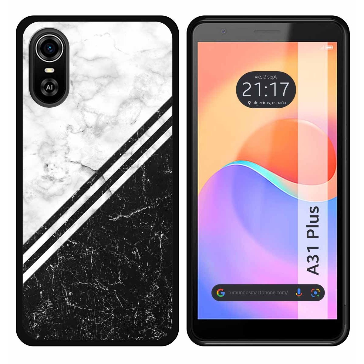 Funda Silicona para ZTE Blade A31 Plus diseño Mármol 01 Dibujos