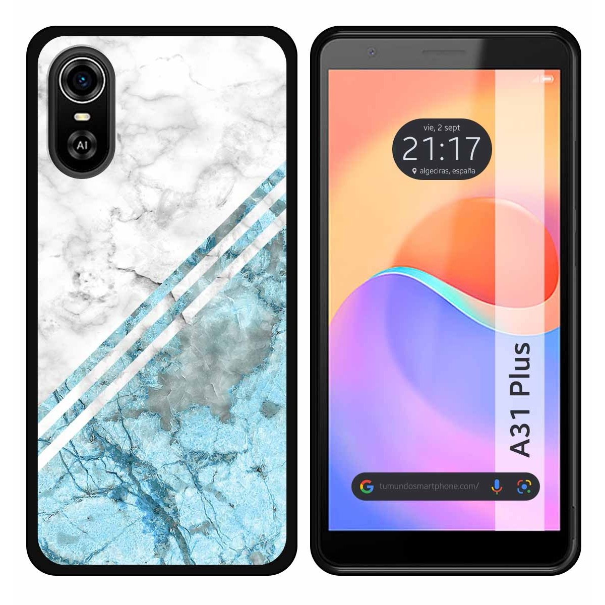 Funda Silicona para ZTE Blade A31 Plus diseño Mármol 02 Dibujos