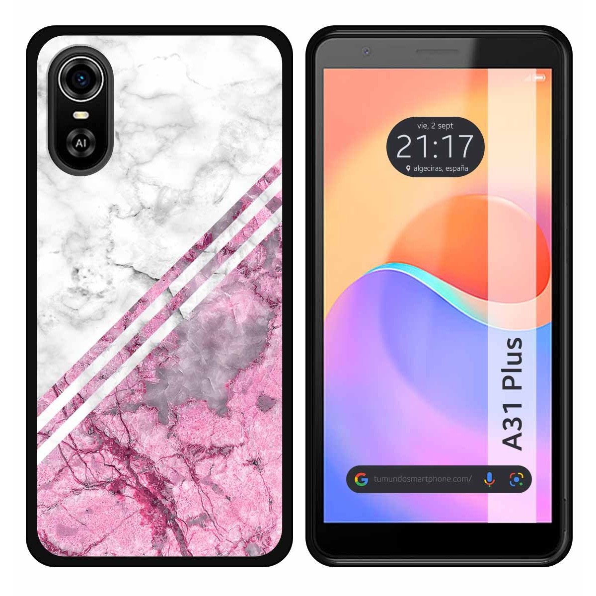 Funda Silicona para ZTE Blade A31 Plus diseño Mármol 03 Dibujos