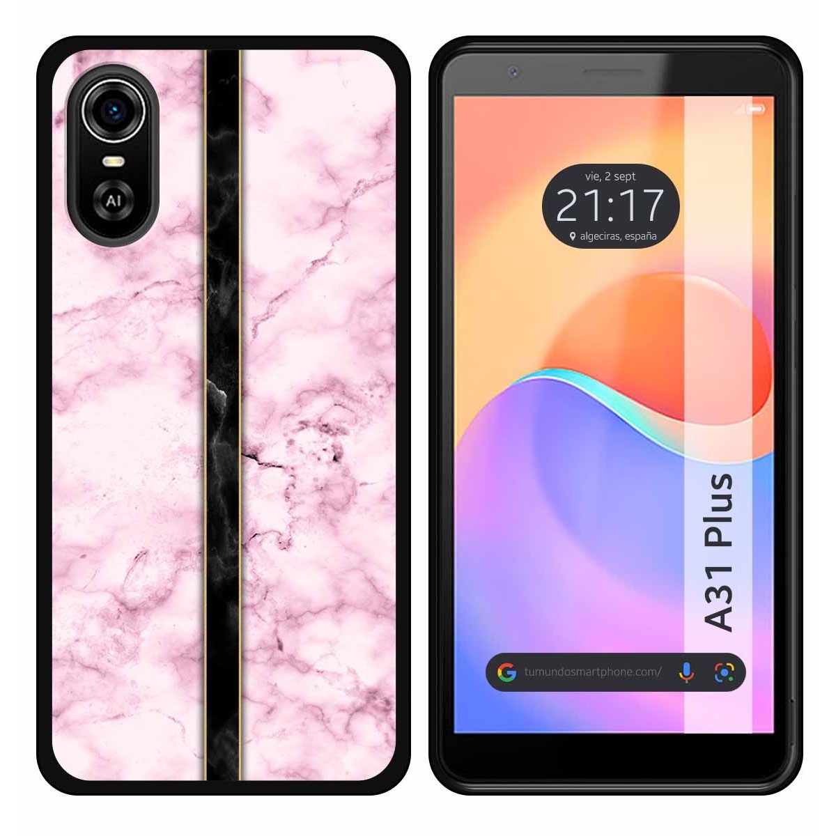Funda Silicona para ZTE Blade A31 Plus diseño Mármol 04 Dibujos