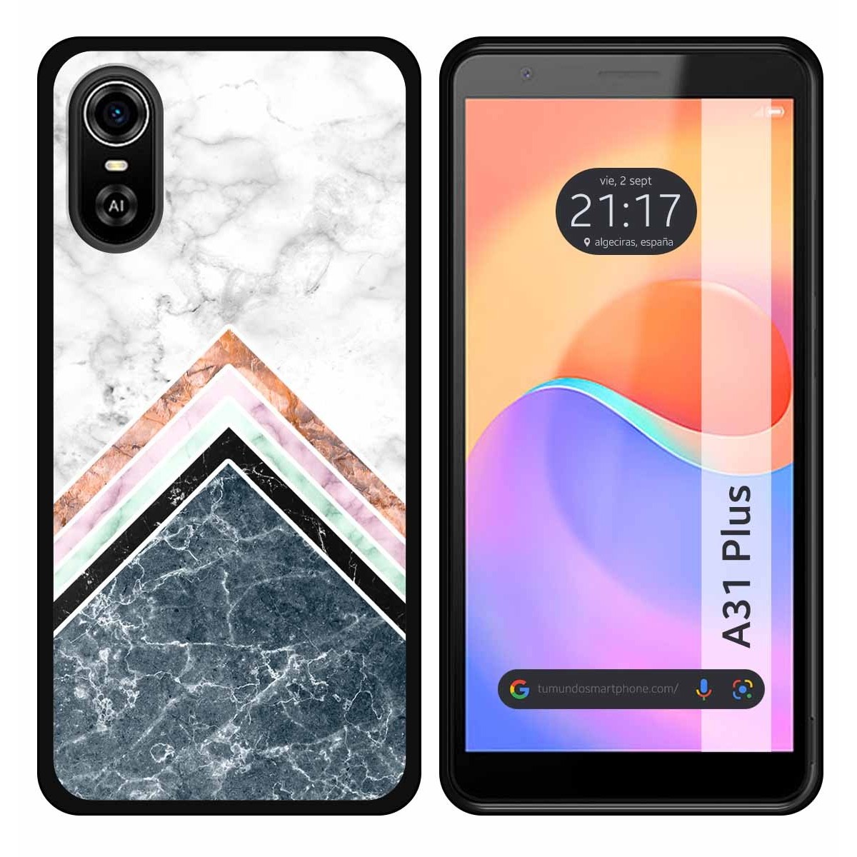 Funda Silicona para ZTE Blade A31 Plus diseño Mármol 05 Dibujos