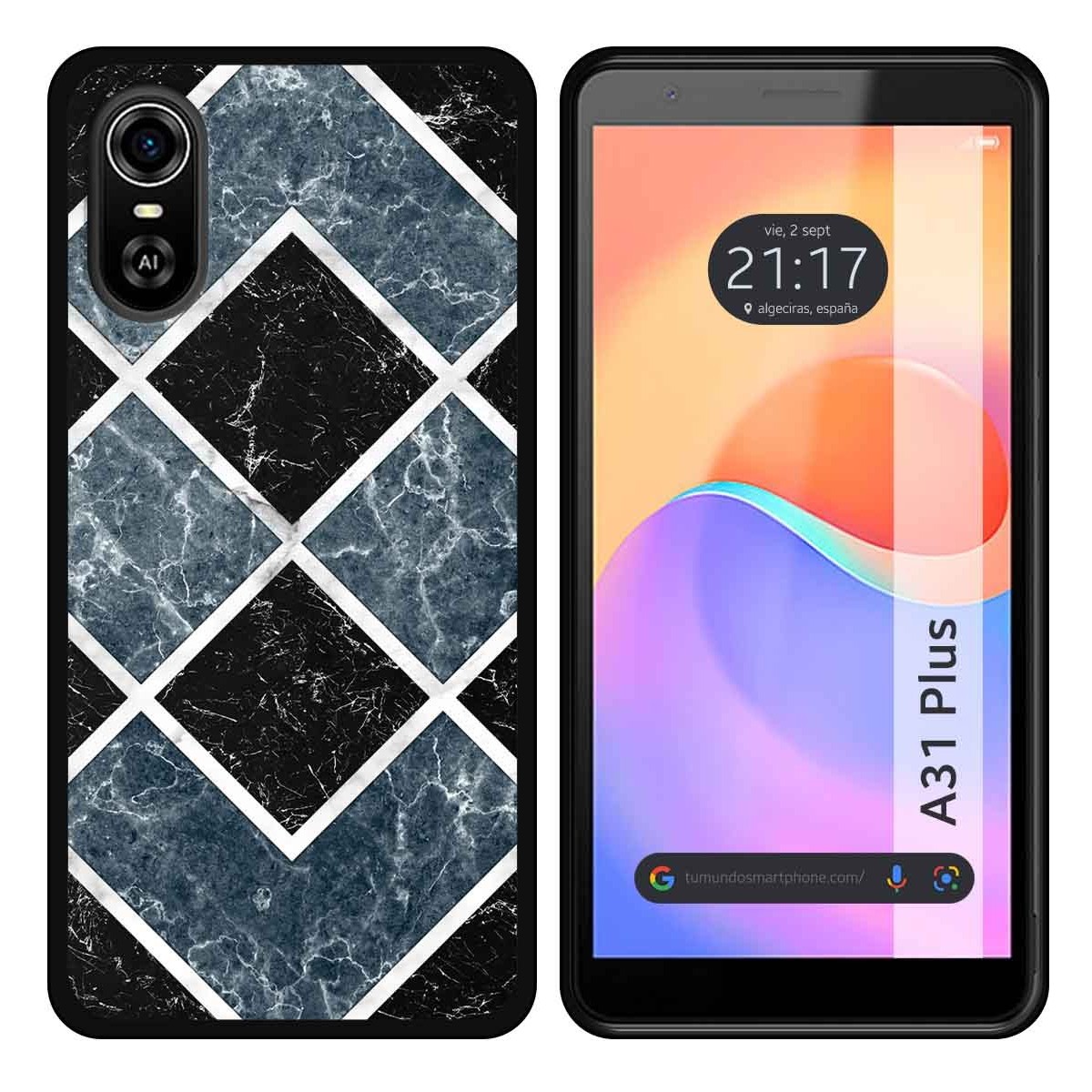 Funda Silicona para ZTE Blade A31 Plus diseño Mármol 06 Dibujos