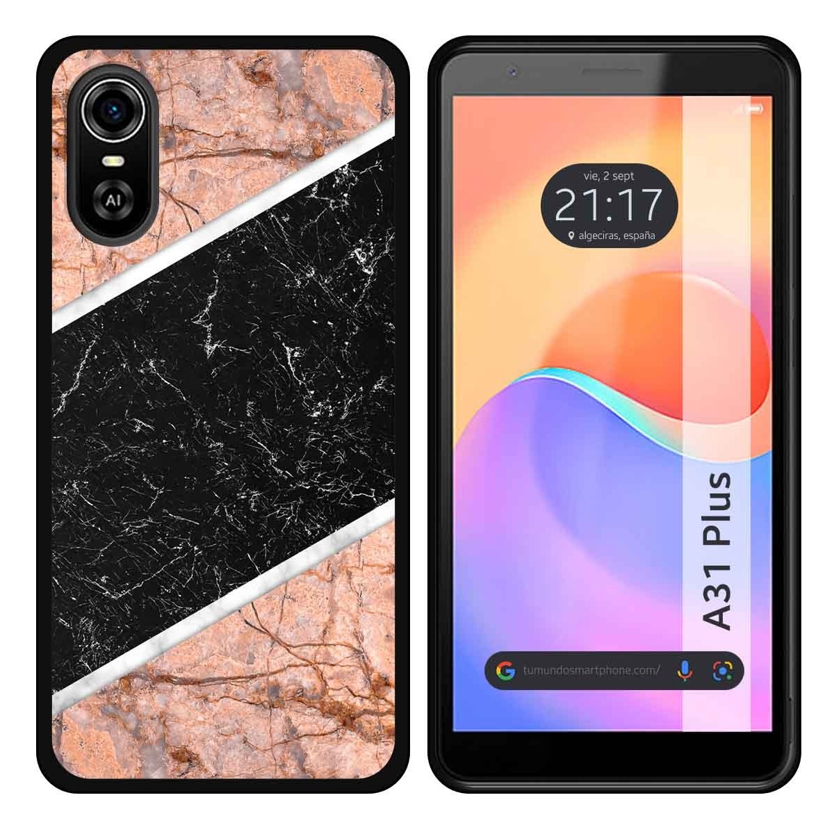Funda Silicona para ZTE Blade A31 Plus diseño Mármol 07 Dibujos