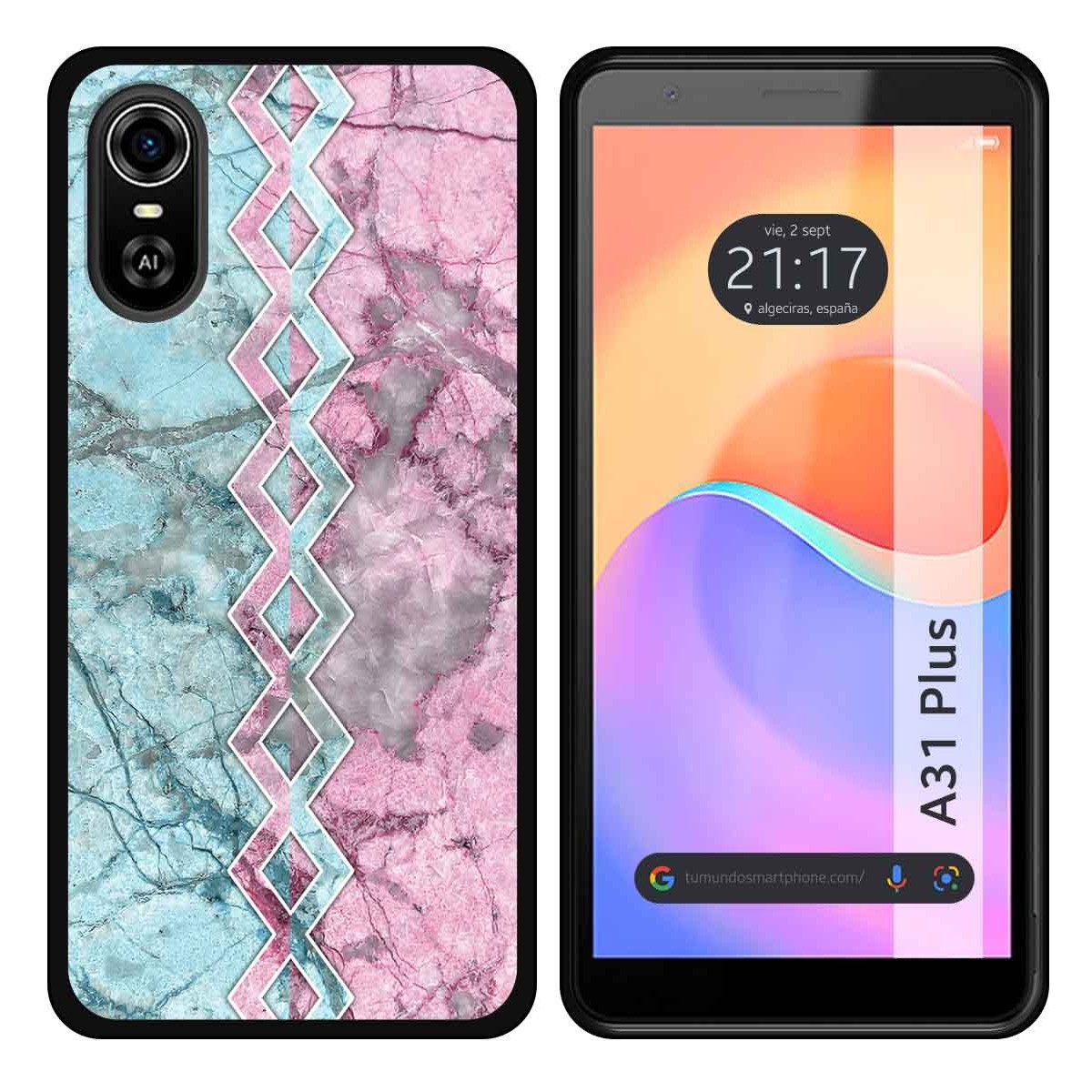 Funda Silicona para ZTE Blade A31 Plus diseño Mármol 08 Dibujos
