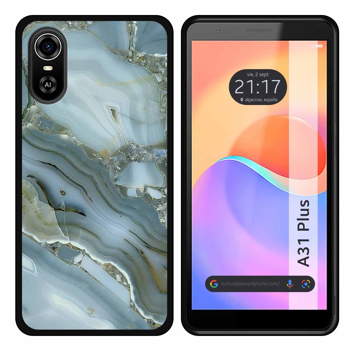 Funda Silicona para ZTE Blade A31 Plus diseño Mármol 09 Dibujos