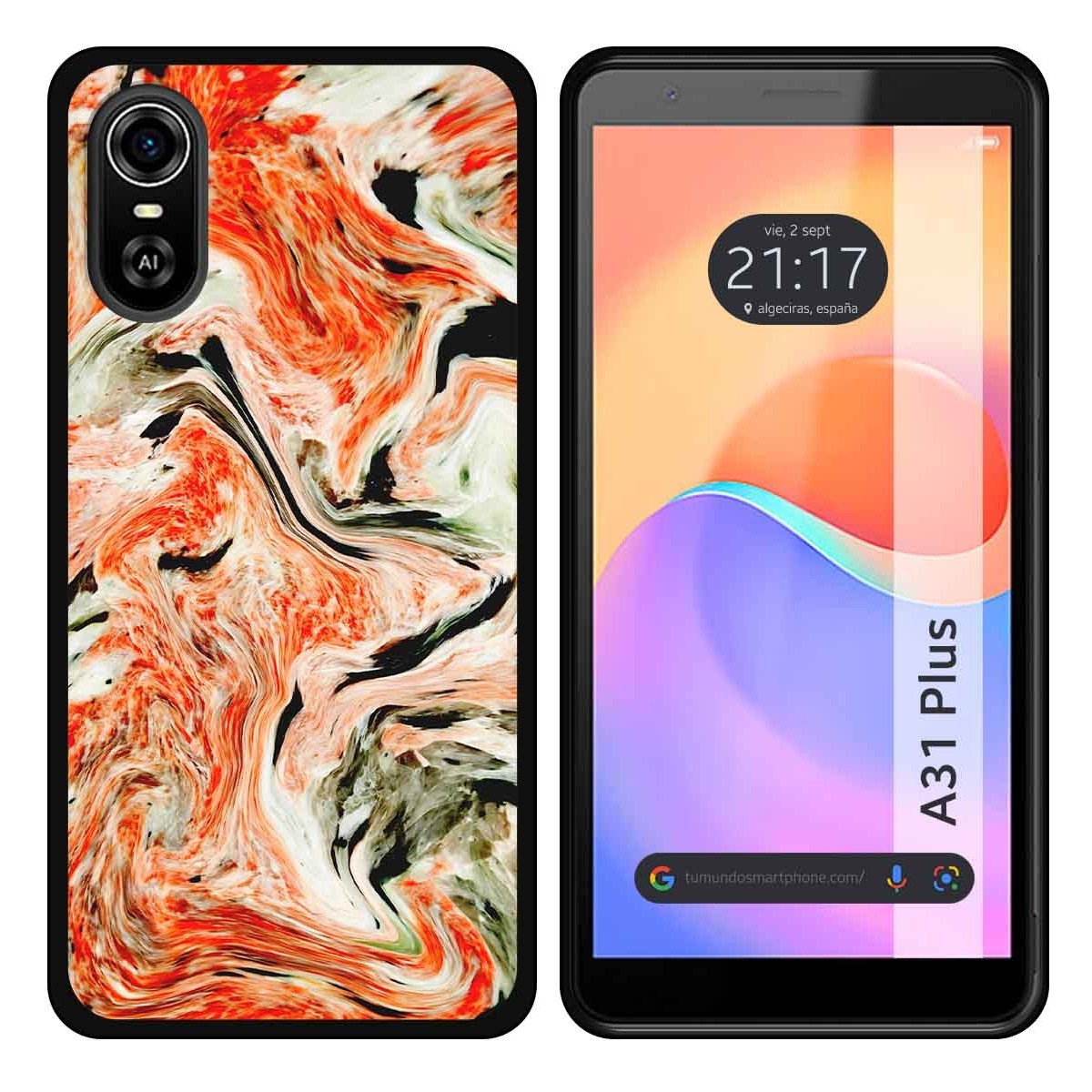 Funda Silicona para ZTE Blade A31 Plus diseño Mármol 12 Dibujos
