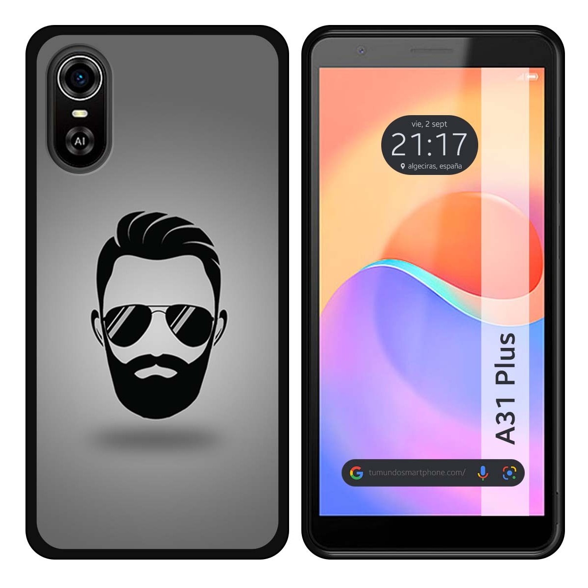 Funda Silicona para ZTE Blade A31 Plus diseño Barba Dibujos