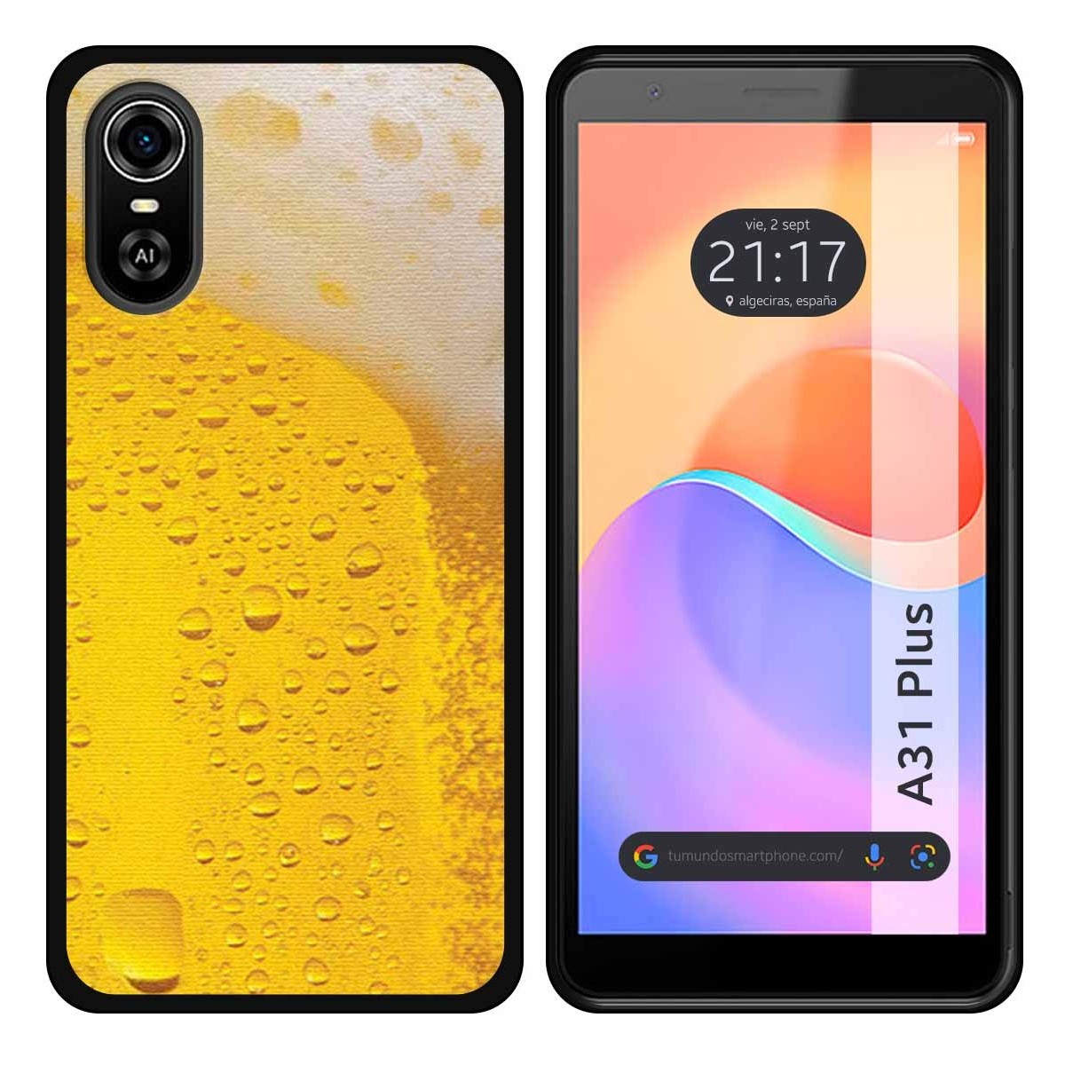 Funda Silicona para ZTE Blade A31 Plus diseño Cerveza Dibujos