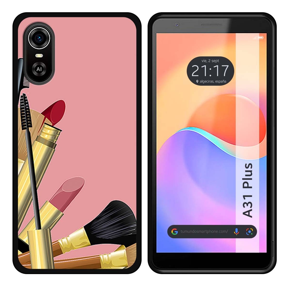 Funda Silicona para ZTE Blade A31 Plus diseño Brochas Dibujos