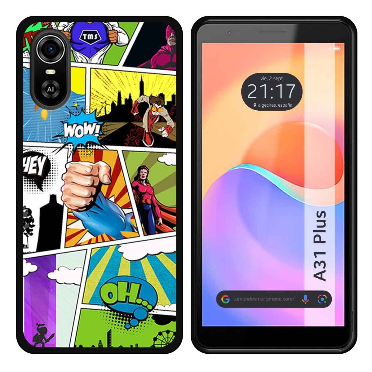 Funda Silicona para ZTE Blade A31 Plus diseño Comic Dibujos