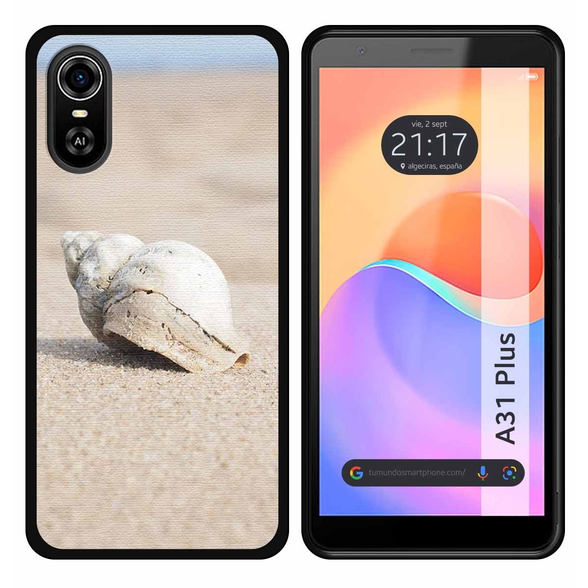 Funda Silicona para ZTE Blade A31 Plus diseño Concha Dibujos