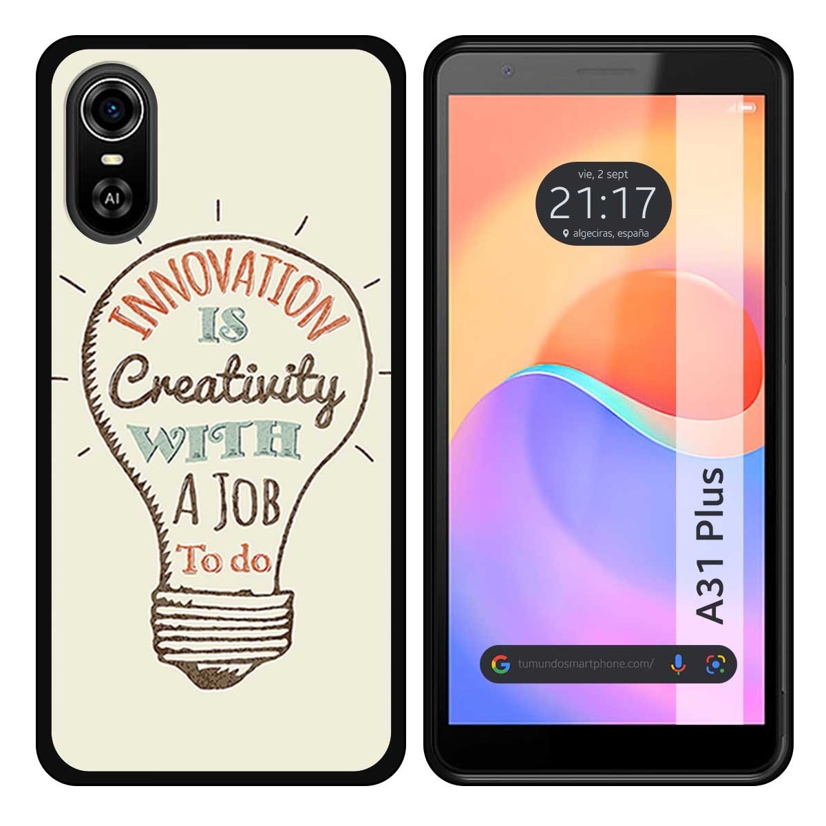 Funda Silicona para ZTE Blade A31 Plus diseño Creativity Dibujos