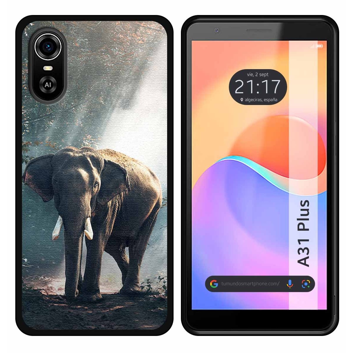Funda Silicona para ZTE Blade A31 Plus diseño Elefante Dibujos