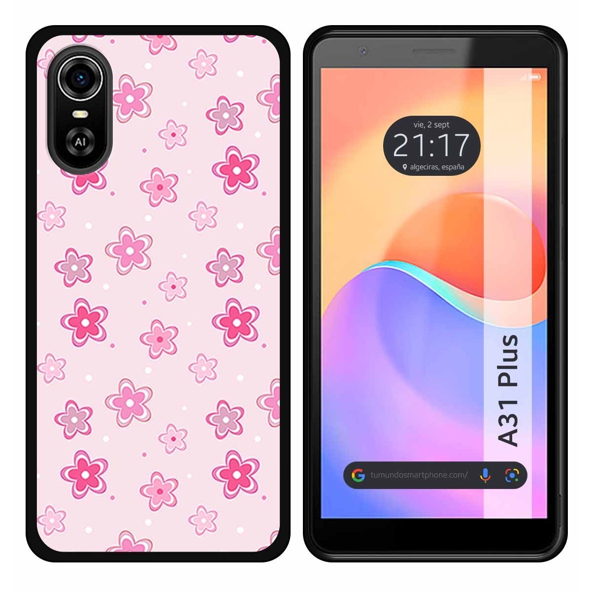 Funda Silicona para ZTE Blade A31 Plus diseño Flores Dibujos