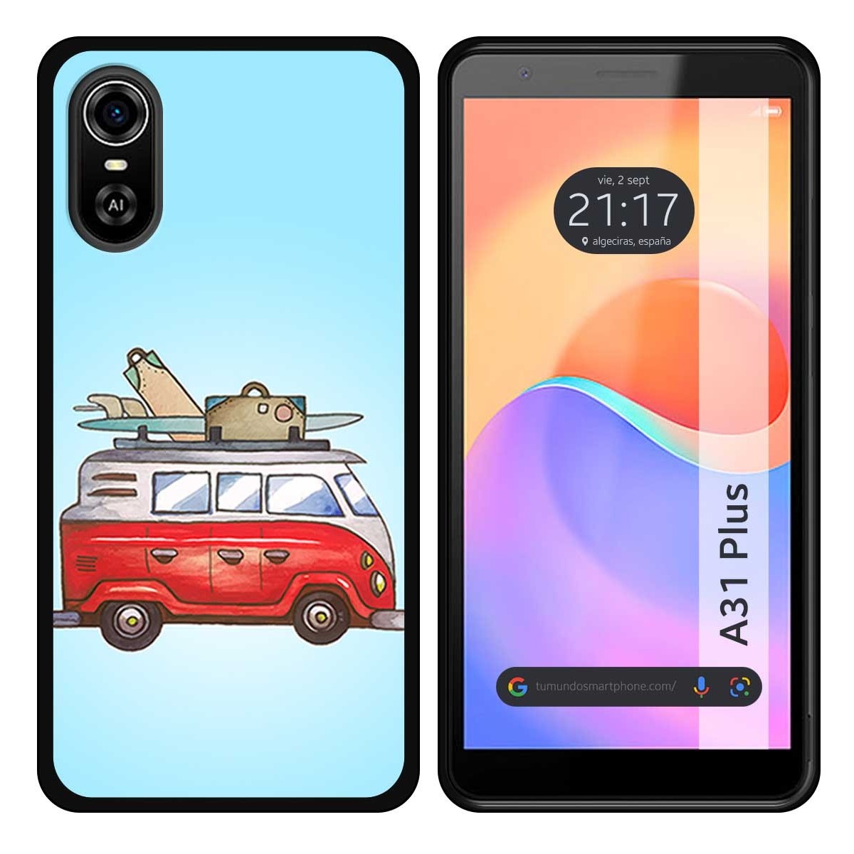 Funda Silicona para ZTE Blade A31 Plus diseño Furgoneta Dibujos