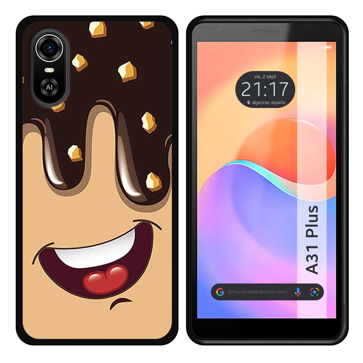 Funda Silicona para ZTE Blade A31 Plus diseño Helado Chocolate Dibujos