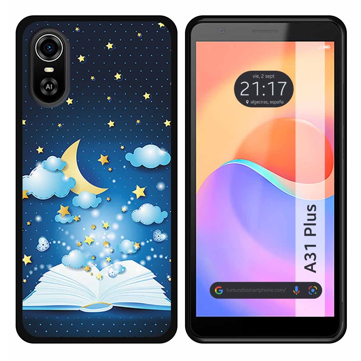 Funda Silicona para ZTE Blade A31 Plus diseño Libro Cuentos Dibujos