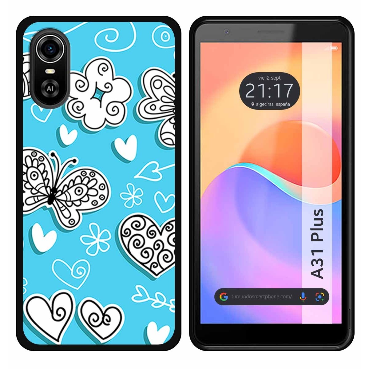 Funda Silicona para ZTE Blade A31 Plus diseño Mariposas Dibujos