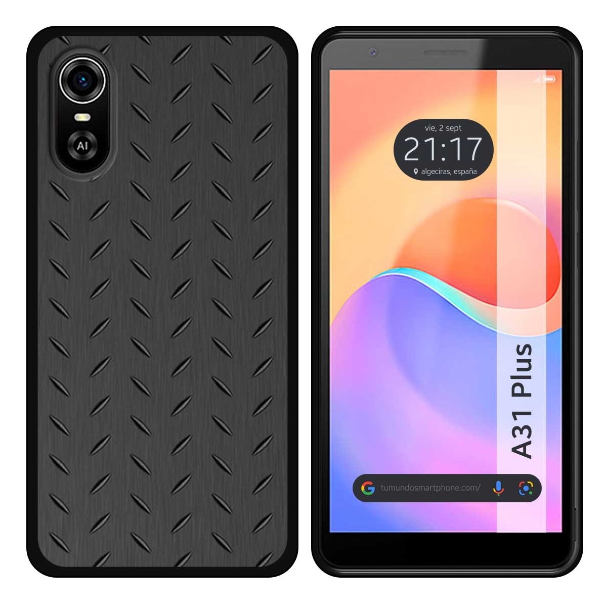 Funda Silicona para ZTE Blade A31 Plus diseño Metal Dibujos