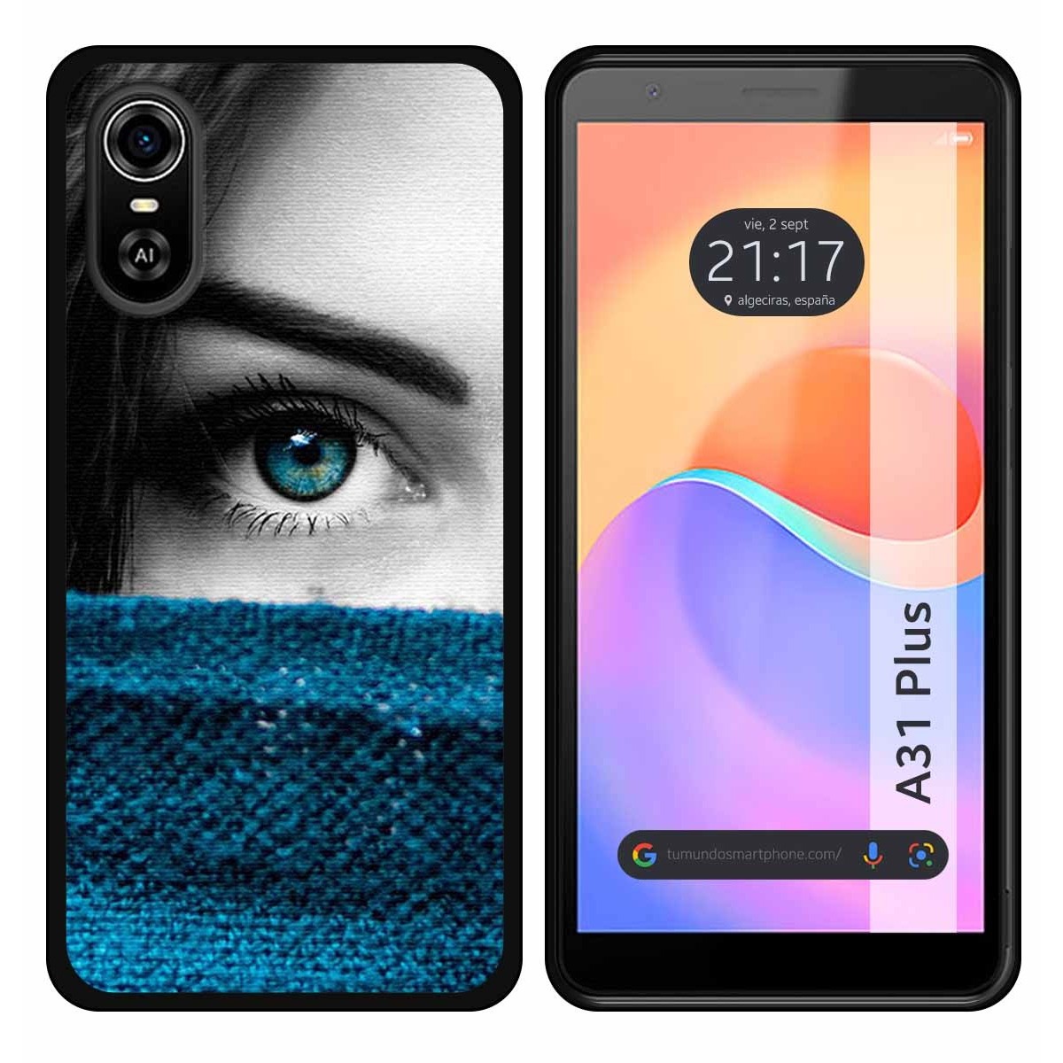 Funda Silicona para ZTE Blade A31 Plus diseño Ojo Dibujos