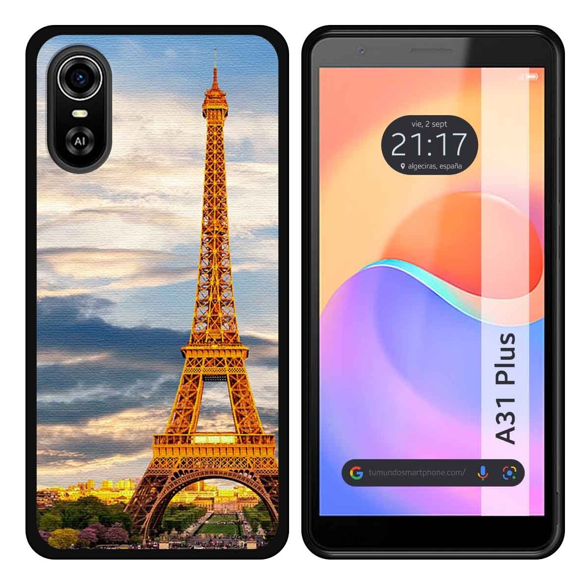 Funda Silicona para ZTE Blade A31 Plus diseño Paris Dibujos