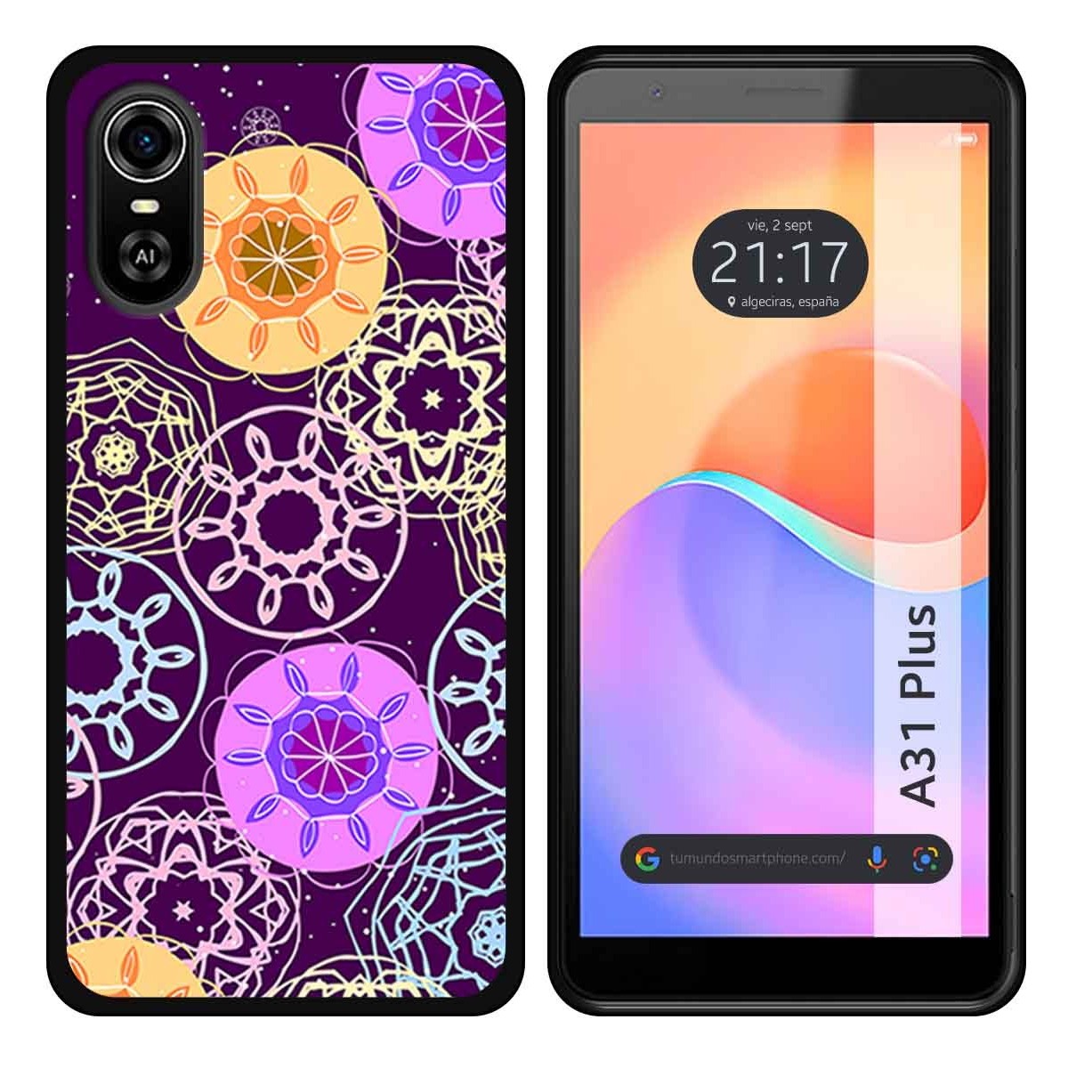 Funda Silicona para ZTE Blade A31 Plus diseño Radial Dibujos