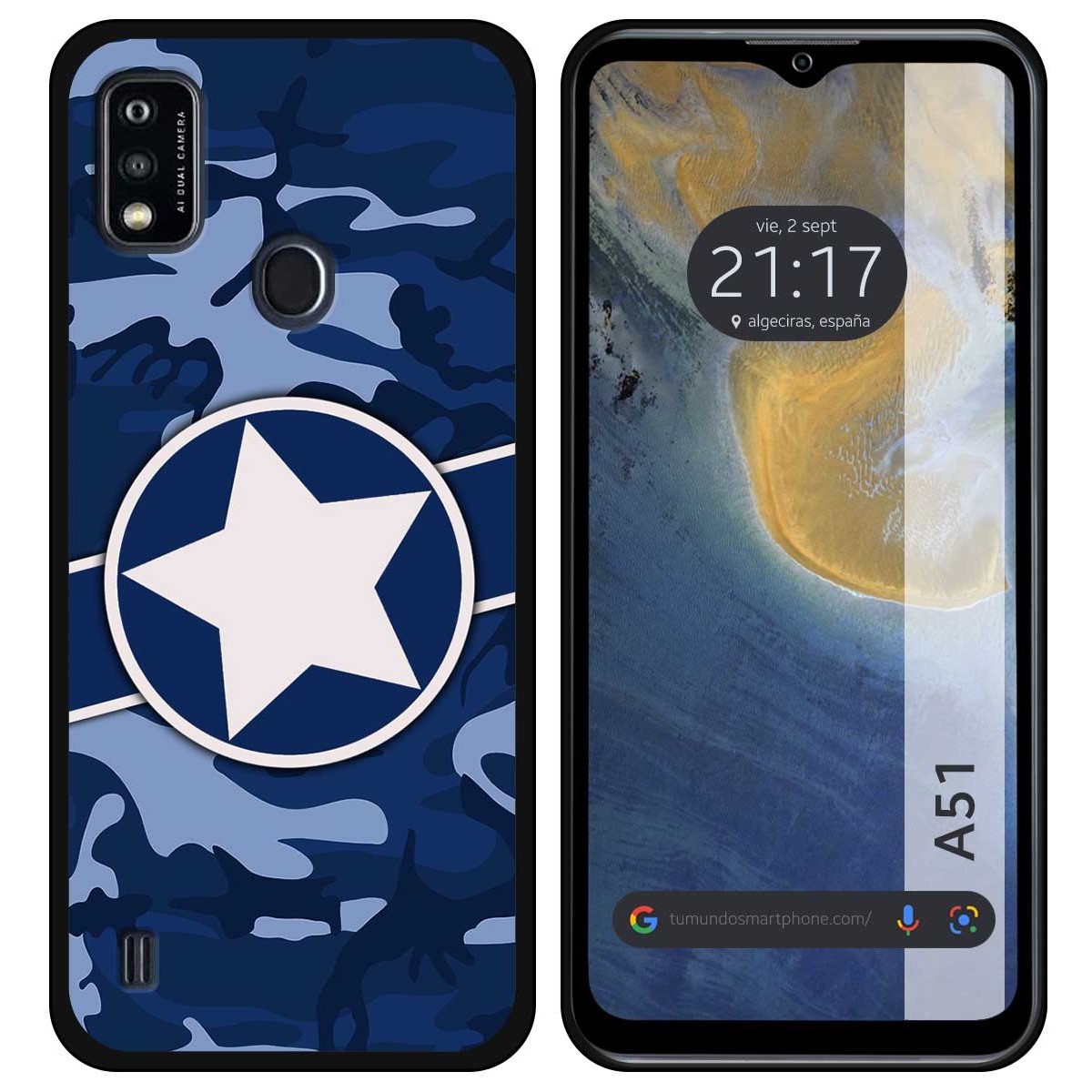 Funda Silicona para ZTE Blade A51 diseño Camuflaje 03 Dibujos