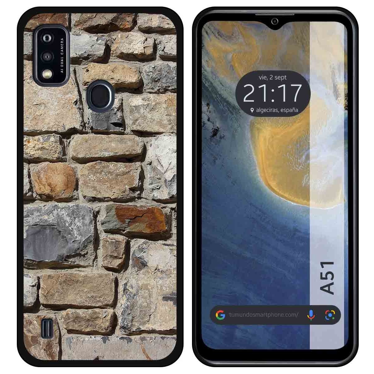 Funda Silicona para ZTE Blade A51 diseño Ladrillo 03 Dibujos