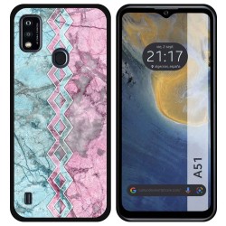 Funda Silicona para ZTE Blade A51 diseño Mármol 08 Dibujos