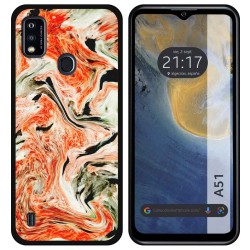 Funda Silicona para ZTE Blade A51 diseño Mármol 12 Dibujos