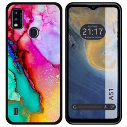 Funda Silicona para ZTE Blade A51 diseño Mármol 15 Dibujos