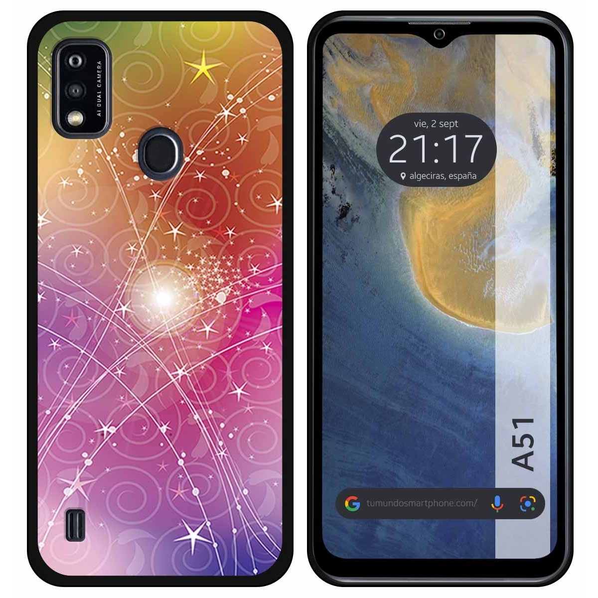 Funda Silicona para ZTE Blade A51 diseño Abstracto Dibujos