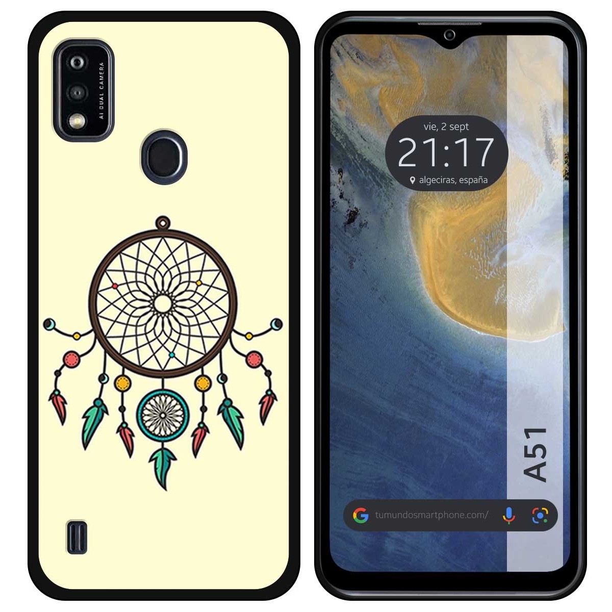 Funda Silicona para ZTE Blade A51 diseño Atrapasueños Dibujos